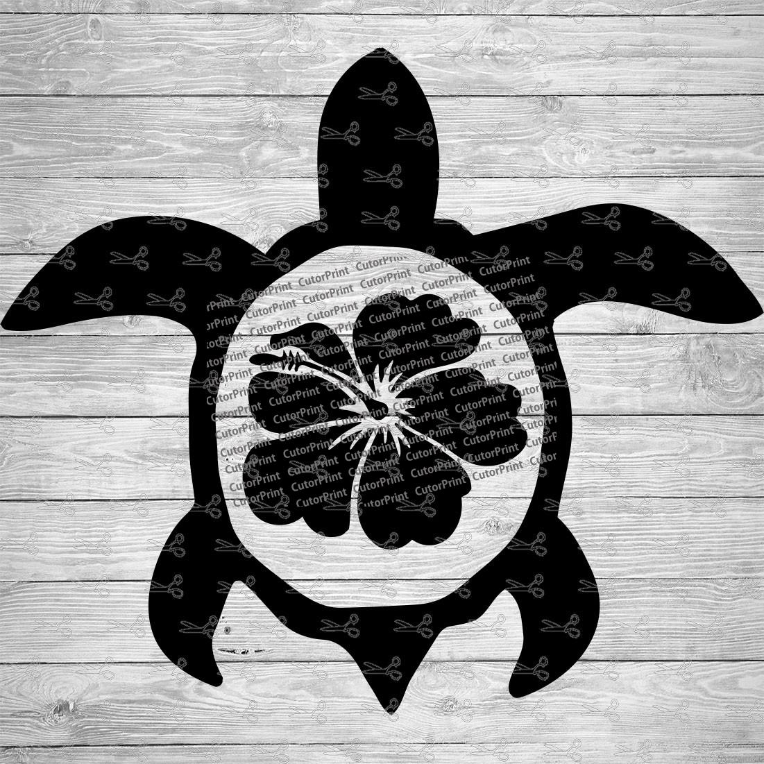 hawaiian turtle vector