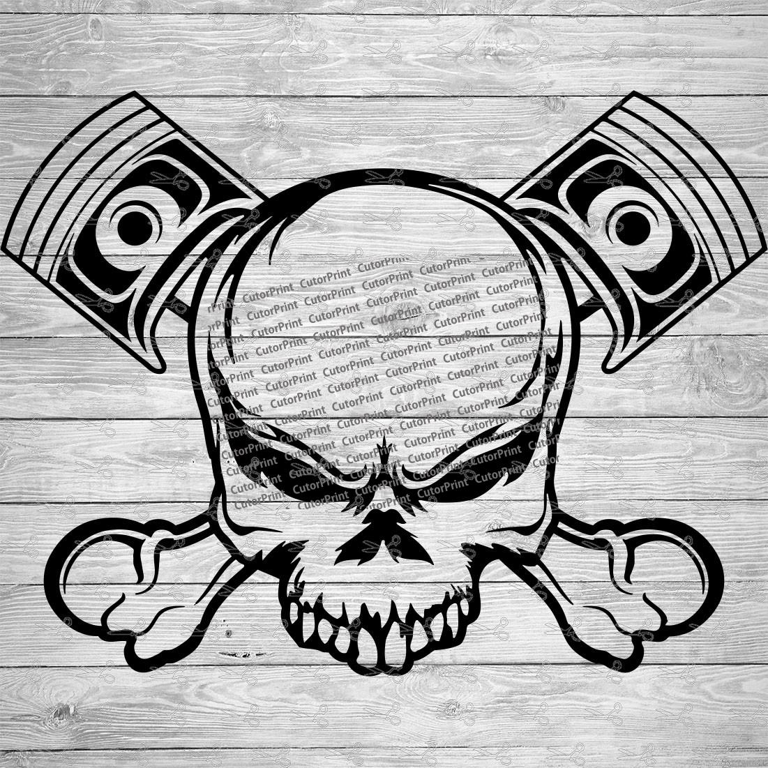 Skull Crossbones Svg Skull Bones Cricut Skull Svg Bones 