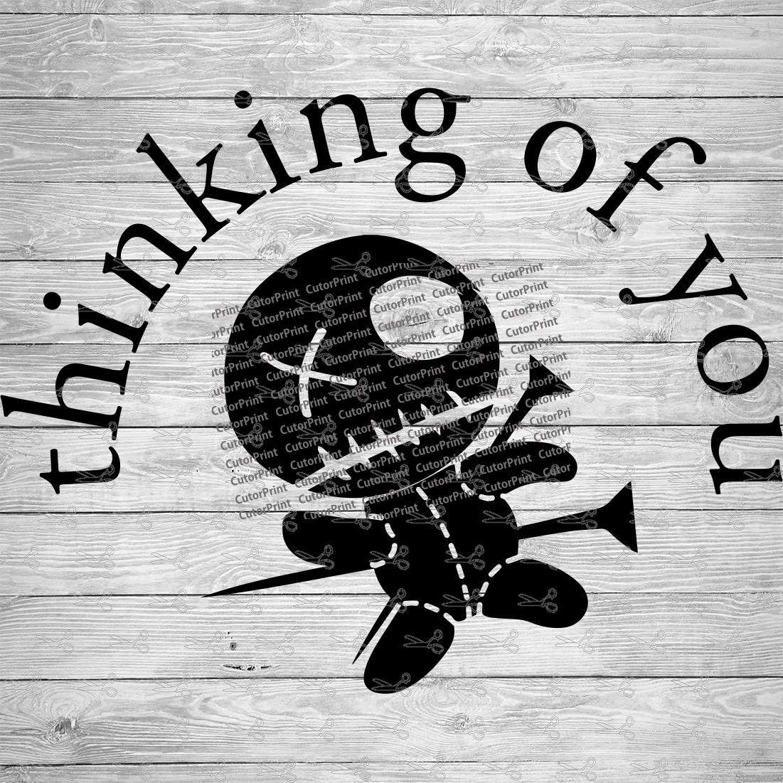 Thinking of you Voodoo Doll SVG,EPS & PNG Files | Digital Download