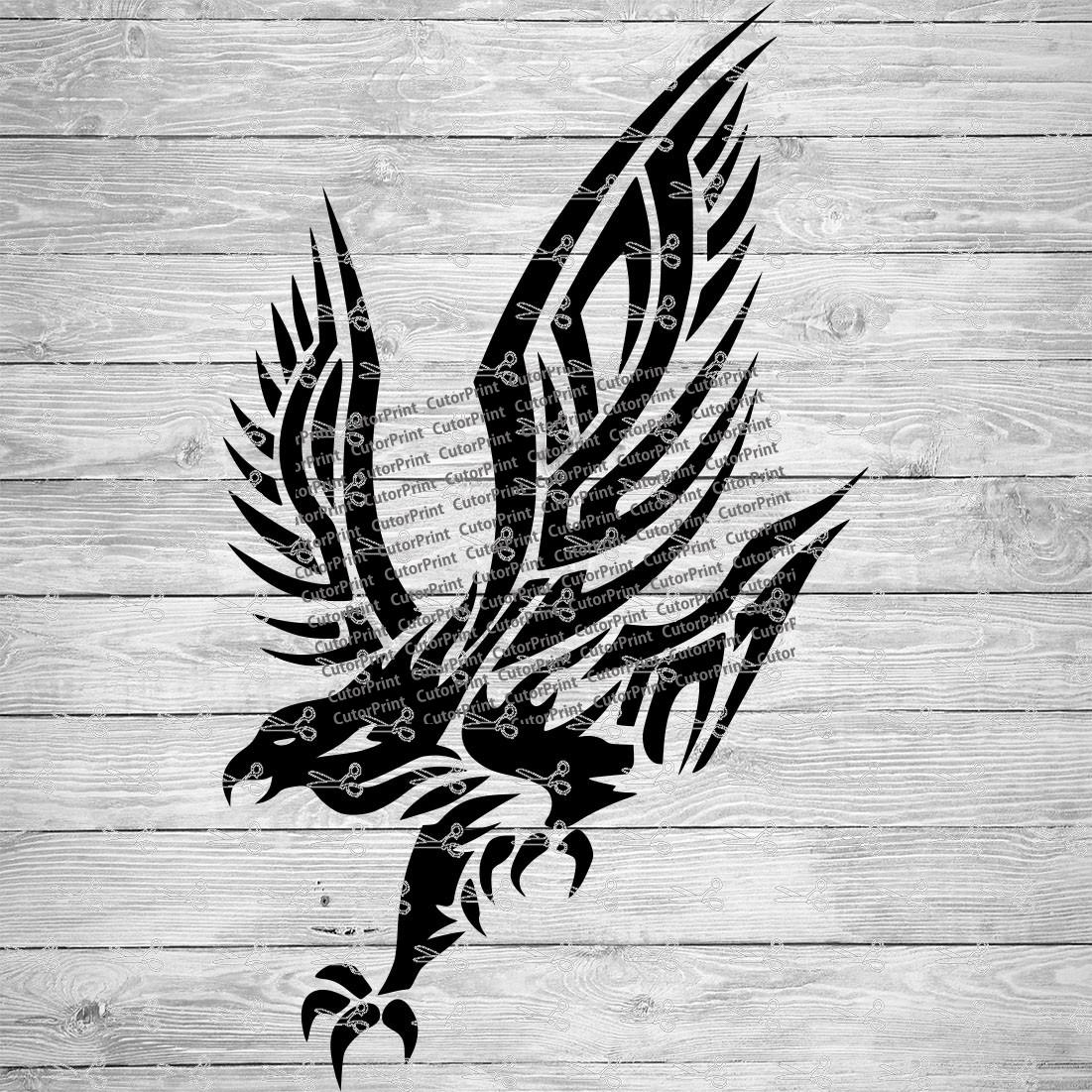 Fabulous Tribal Eagle Tattoo Design – Truetattoos