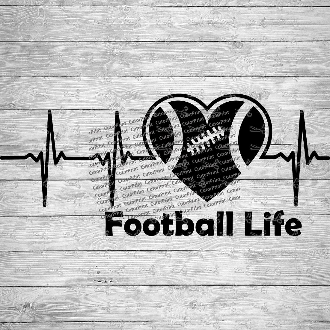 Football Love Life SVG,EPS & PNG Files - Digital Download files for ...