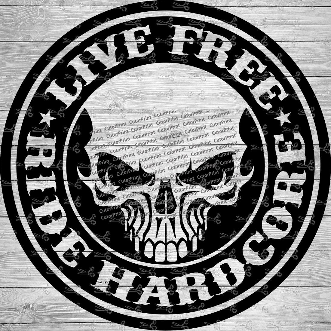 Live Free Ride Logo SVG,EPS & PNG Files - Digital Download files for ...