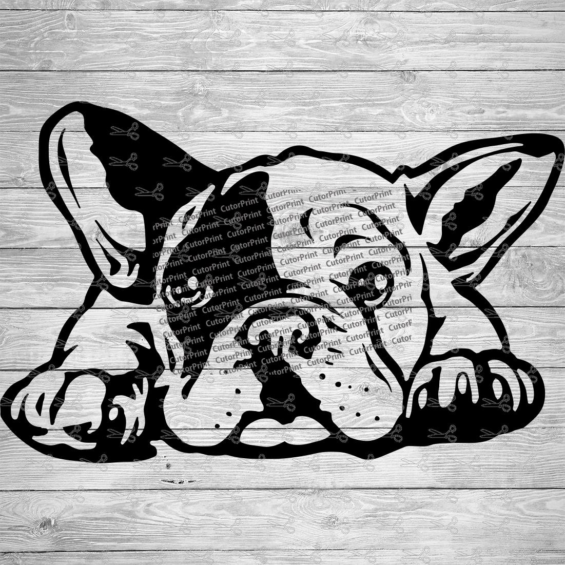 French Bulldog 2 SVG,EPS & PNG Files | Digital Download files for Cricut, Silhouette Cameo, and more