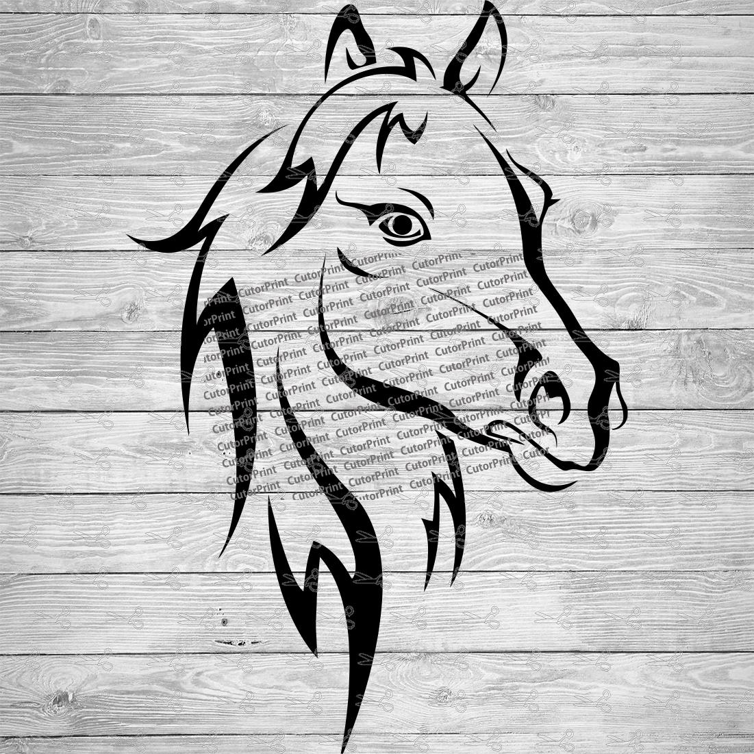 Horse Head SVG,EPS & PNG Files | Digital Download files for Cricut