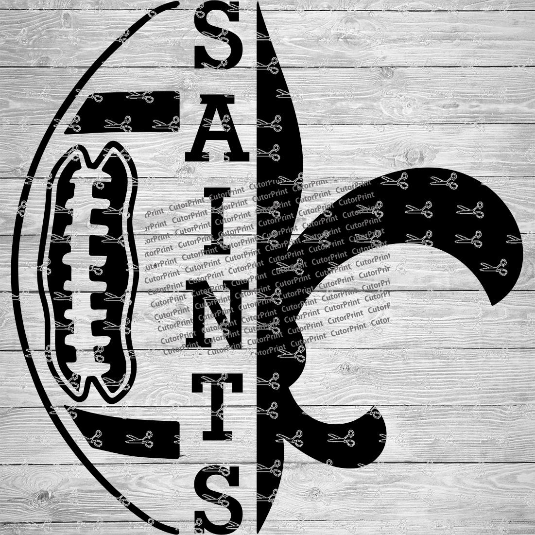 Saints Football Svg Eps Png Files Digital Download Files For Cricut
