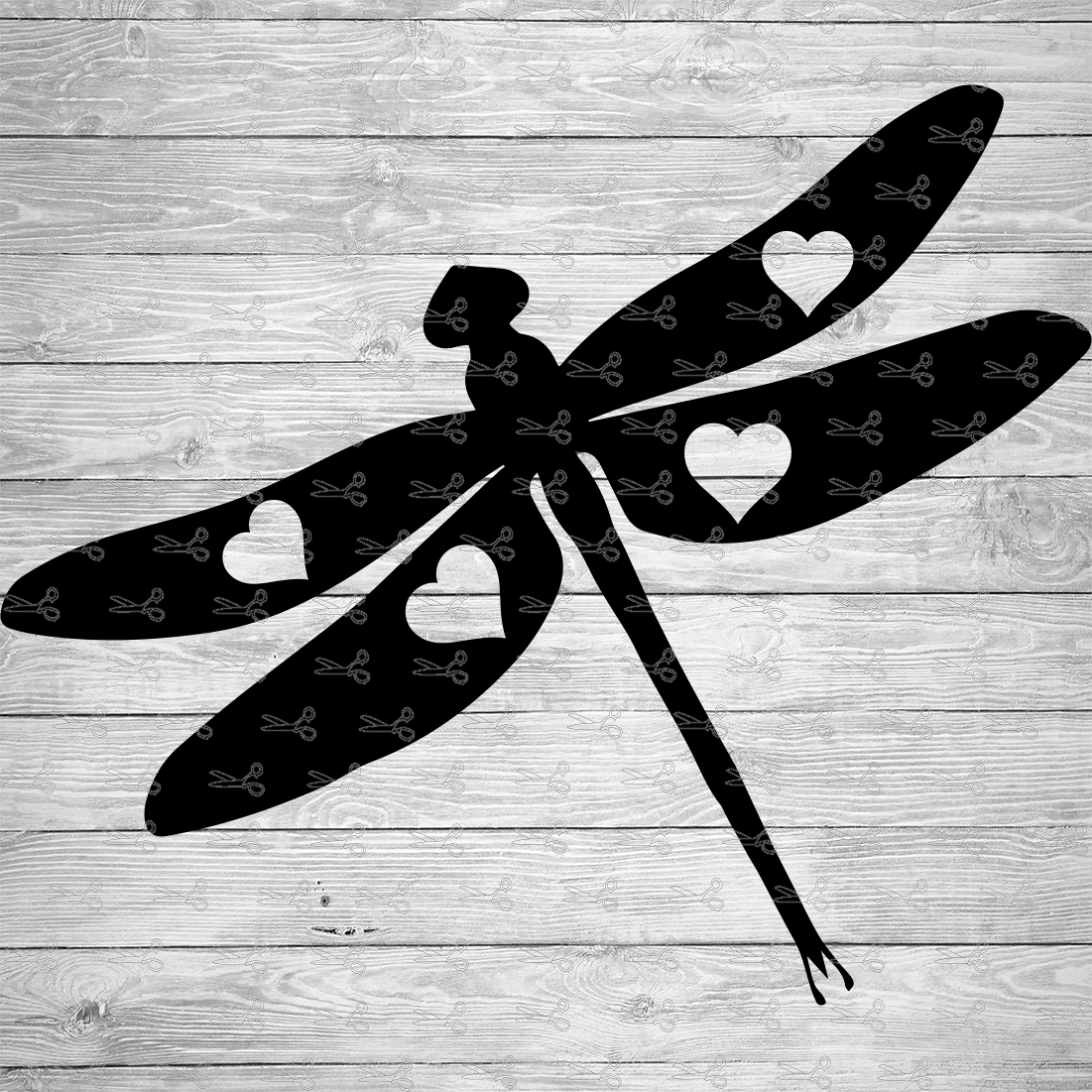 Heart Dragonfly SVG,EPS & PNG Files - Digital Download files for Cricut