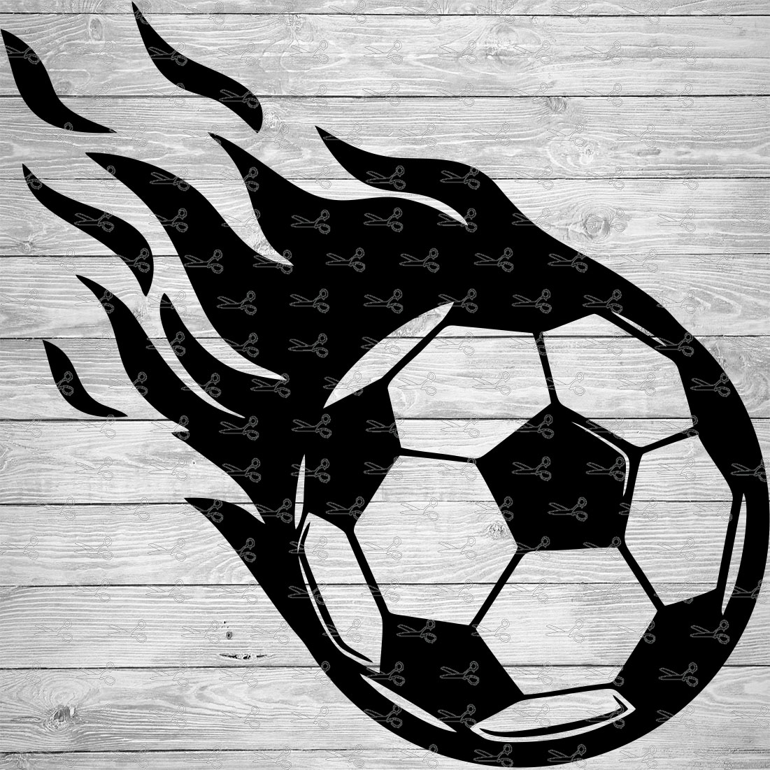 Flame Soccer Ball SVG,EPS & PNG Files Digital Download files for