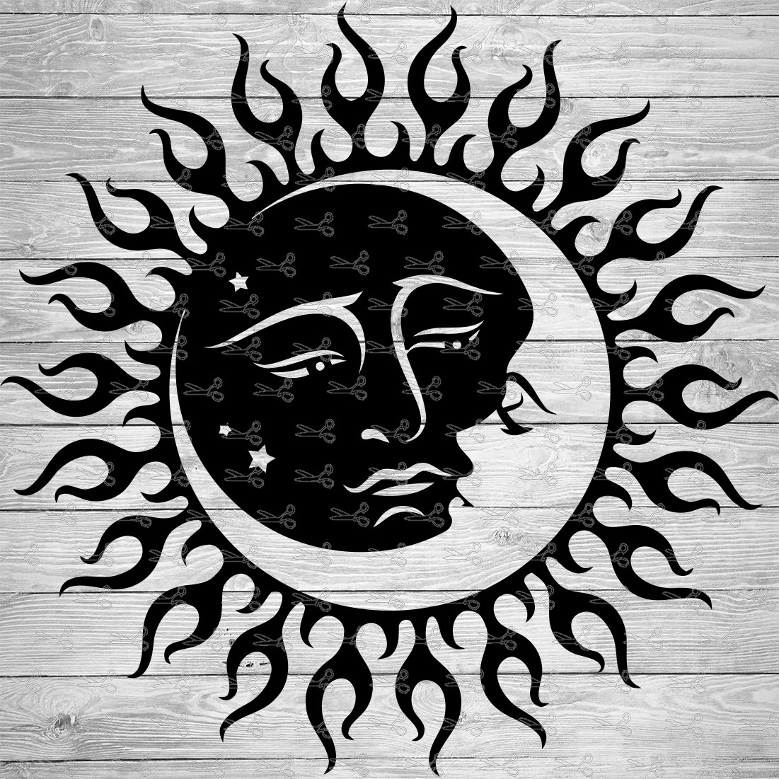 Sun Moon Vector Svg - IMAGESEE