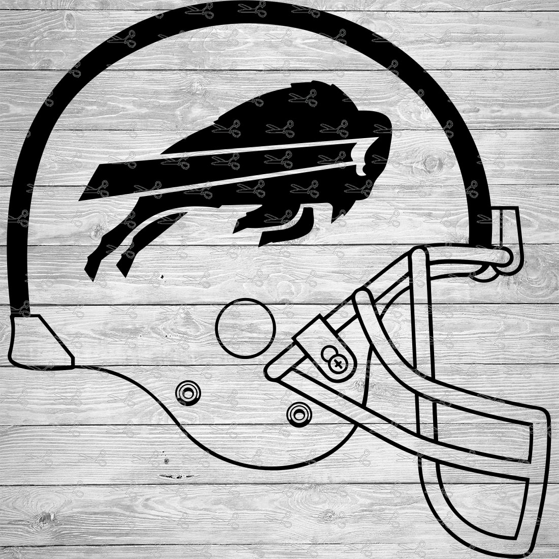 Buffalo Bills Helmet SVG NFL EPS PNG DXF Cut File for Cricut Silhouette  Digital Download